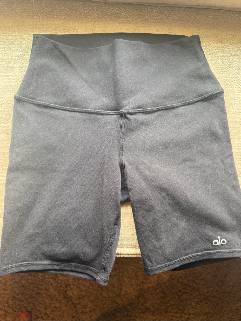 ALO Yoga High-Rise Black Bike Shorts